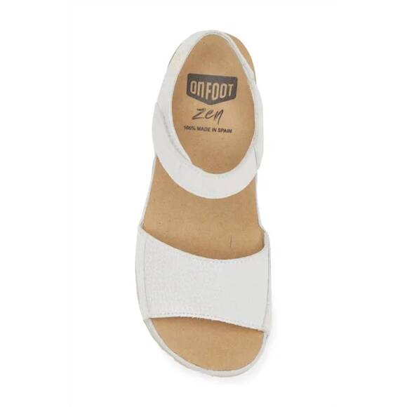 NEW ONFOOT women's madison platform sandal in blanco - Picture 2 of 3
